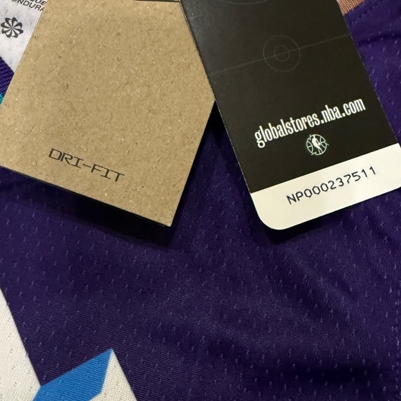 Nike NBA Jordan JAZZ BASKETBALL Purple Jersey City Edition Size S NWT - Picture 5 of 10